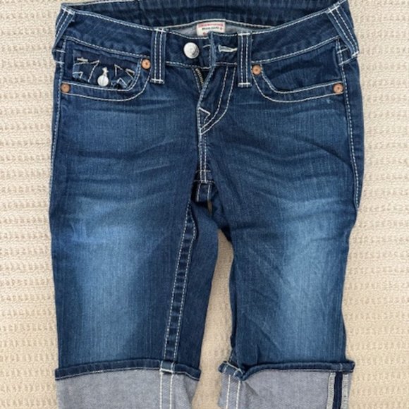 True Religion Premium Denim Capri Jeans - Size 26 - Picture 1 of 3